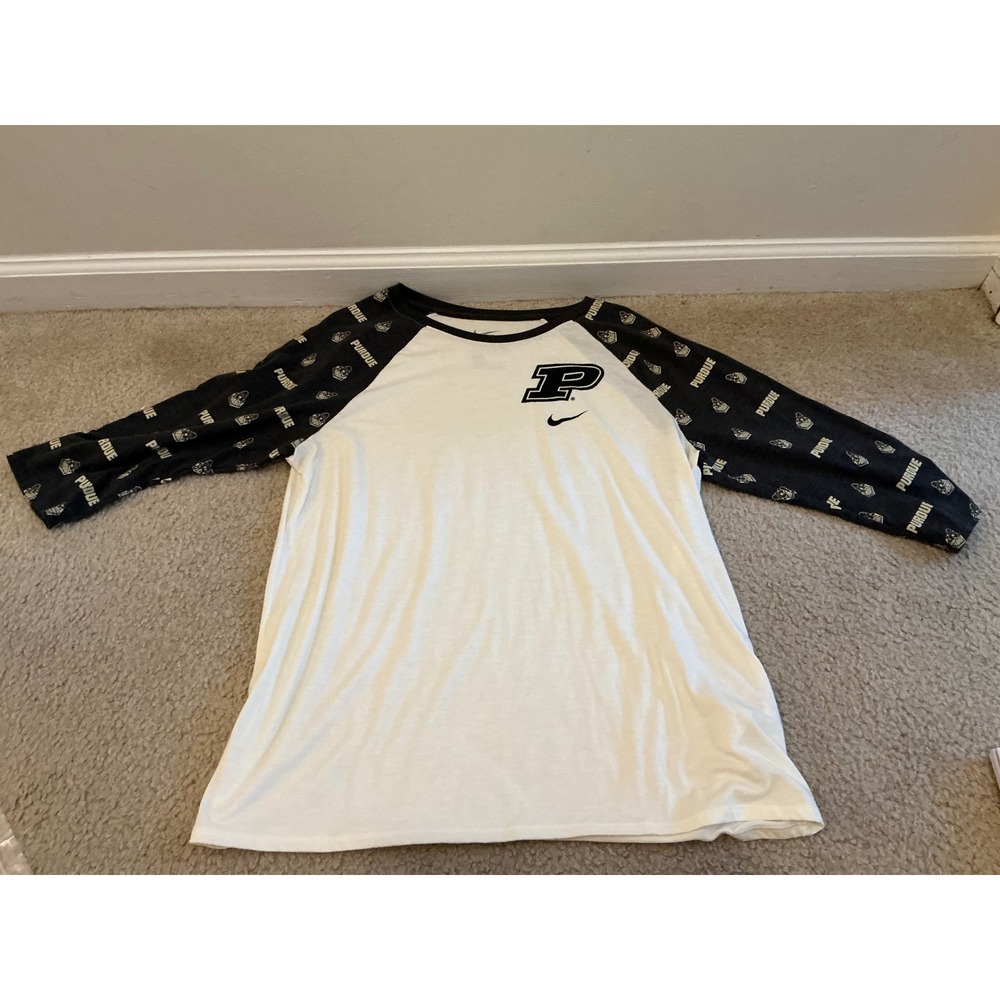 Nike Purdue 3/4 sleeve shirt XL